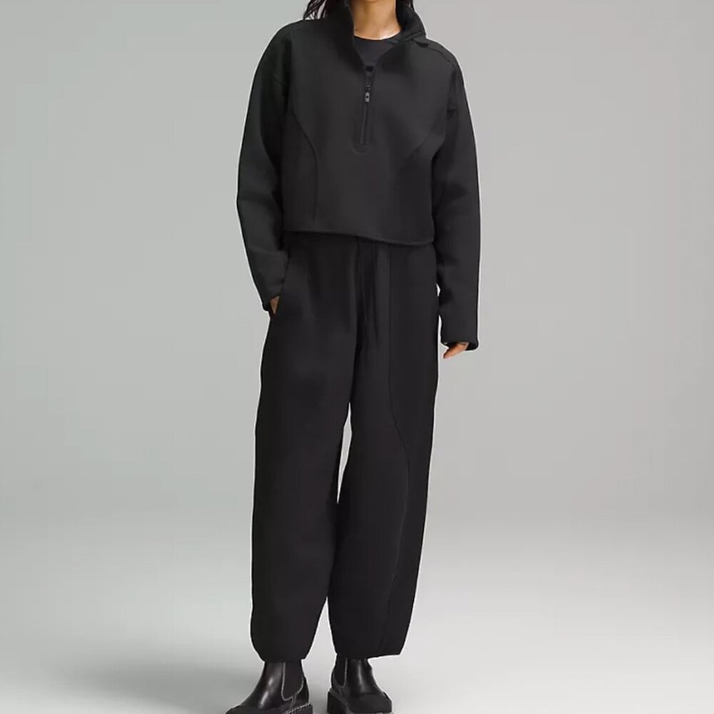 Lululemon Mixed Fabric Relaxed Fit Tapered High-Rise Pant